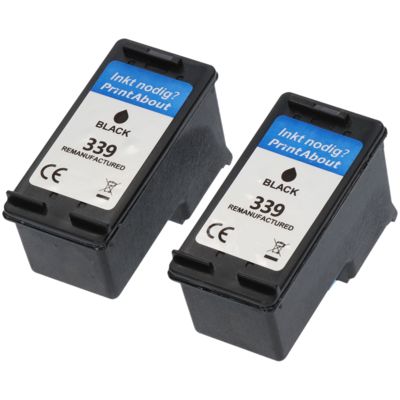 Druckerpatrone kompatibel mit HP 339 (C9504EE) - 2x Schwarz - Multipack