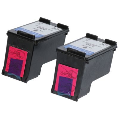 Druckerpatrone kompatibel mit HP 339 (C9504EE) - 2x Schwarz - Multipack