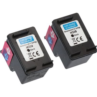 Druckerpatrone kompatibel mit HP 338 (CB331EE) 2x Schwarz - Multipack