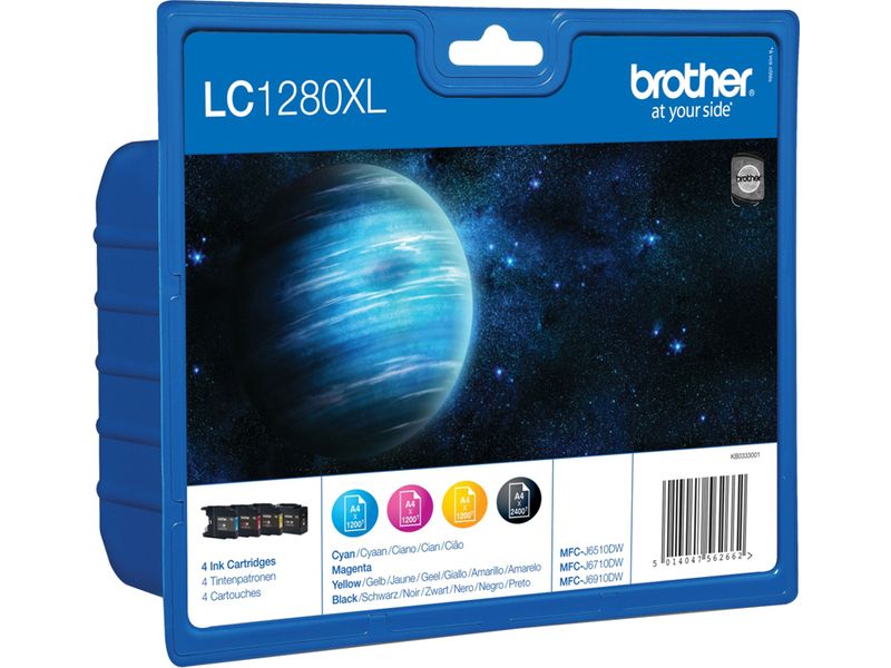 Brother LC-1280XLVALBP - 4-farbig - Druckerpatrone - Hohe Kapazität - Multipack