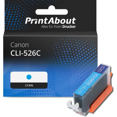 Druckerpatrone kompatibel mit Canon CLI-526C - Cyan