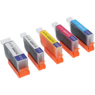 Druckerpatrone kompatibel mit Canon CLI-526BK - 5-farbig - Multipack