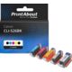 Druckerpatrone kompatibel mit Canon CLI-526BK - 5-farbig - Multipack