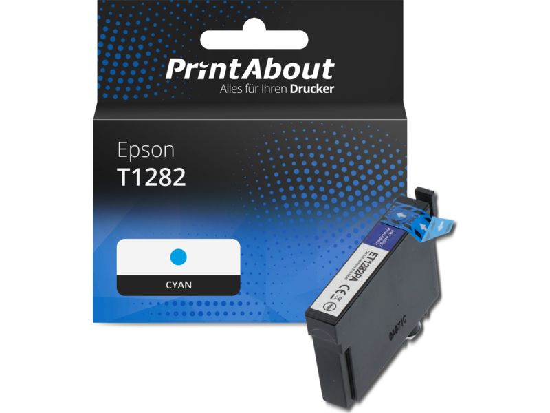 PrintAbout Druckerpatrone T1282 Cyan für Epson