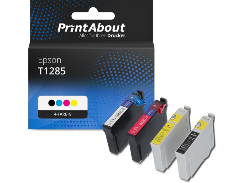 PrintAbout Druckerpatrone T1285 4-farbig Multipack für Epson