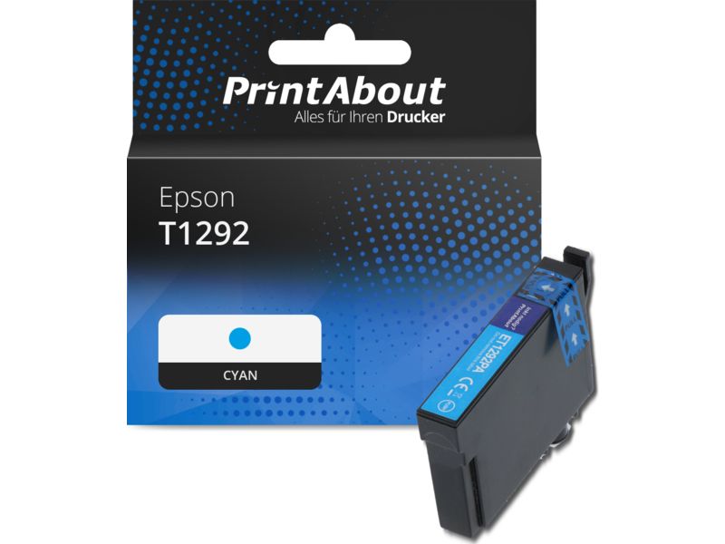 PrintAbout Druckerpatrone T1292 Cyan für Epson