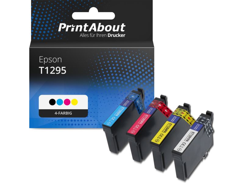 PrintAbout Druckerpatrone T1295 4-farbig Multipack für Epson