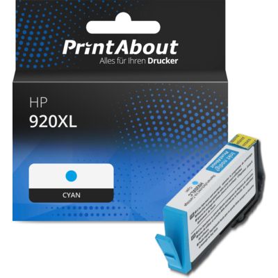 Druckerpatrone kompatibel mit HP 920XL (CD972AE) - Cyan - Hohe Kapazität