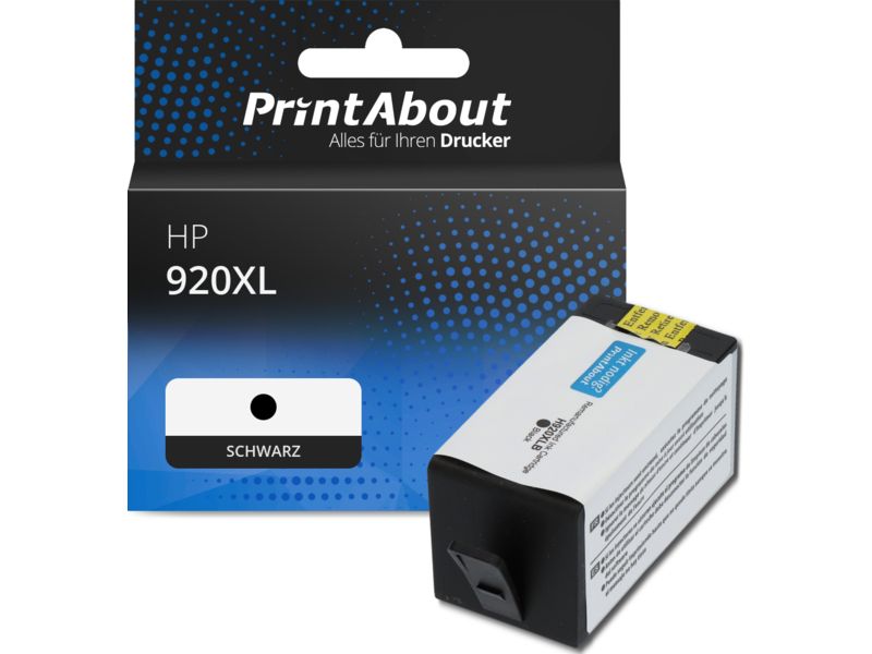 PrintAbout Druckerpatrone 920XL (CD975AE) Schwarz Hohe Kapazität für HP