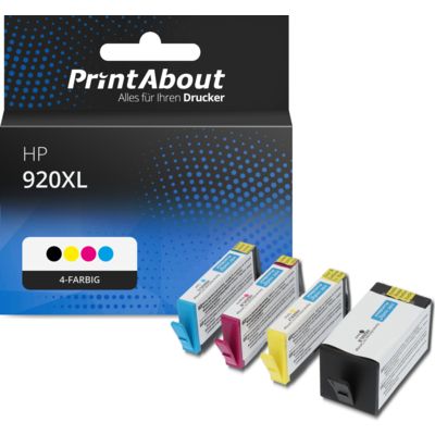 Druckerpatrone kompatibel mit HP 920XL (C2N92AE) - 4-farbig - Hohe Kapazität - Multipack