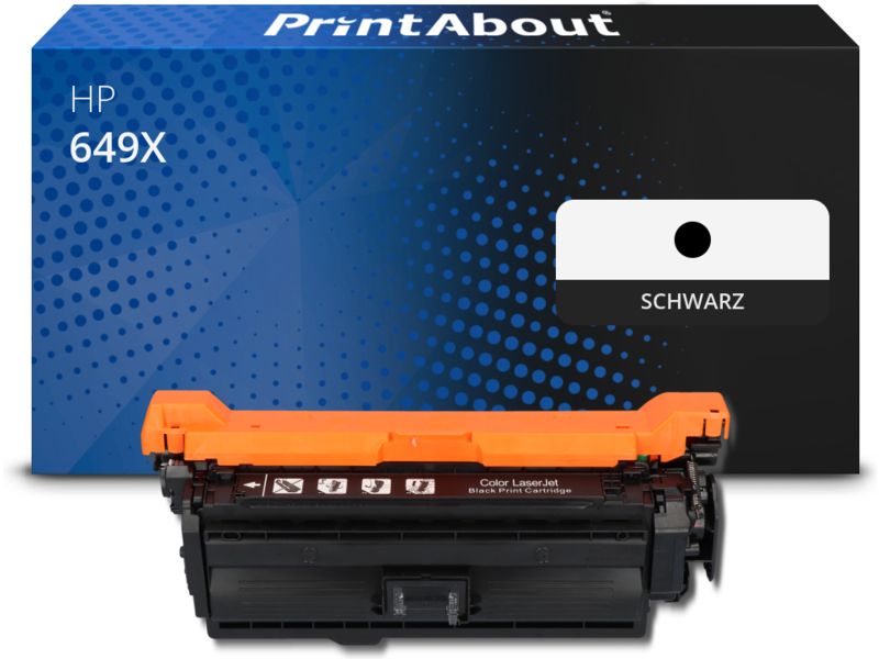 PrintAbout Toner 649X (CE260X) Schwarz Hohe Kapazität für HP