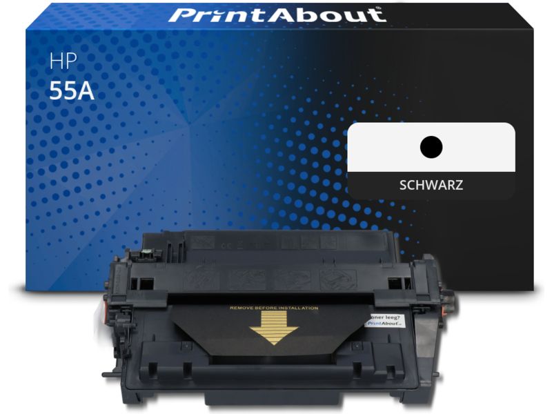PrintAbout Toner 55A (CE255A) Schwarz für HP