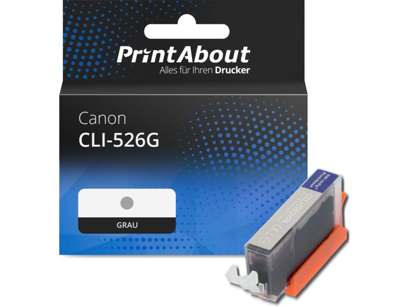 PrintAbout Druckerpatrone CLI-526G Grau für Canon