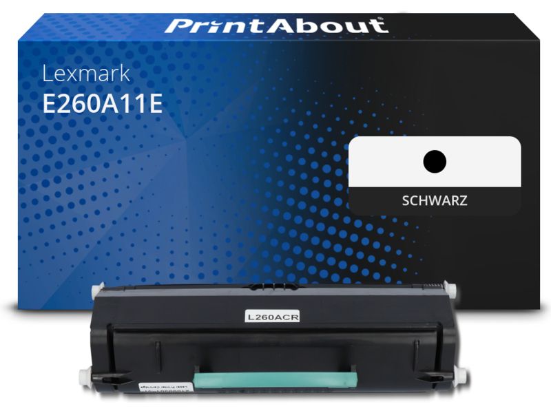 PrintAbout Toner kompatibel mit Lexmark E260A11E - Schwarz