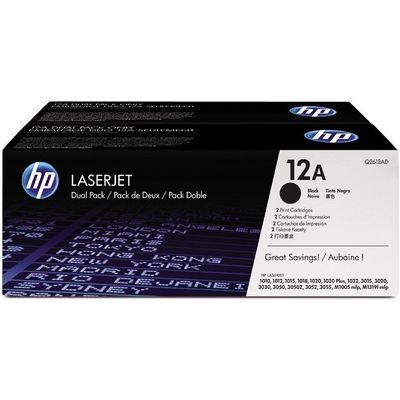 HP 12A (Q2612AD) Toner - 2x Schwarz - Multipack