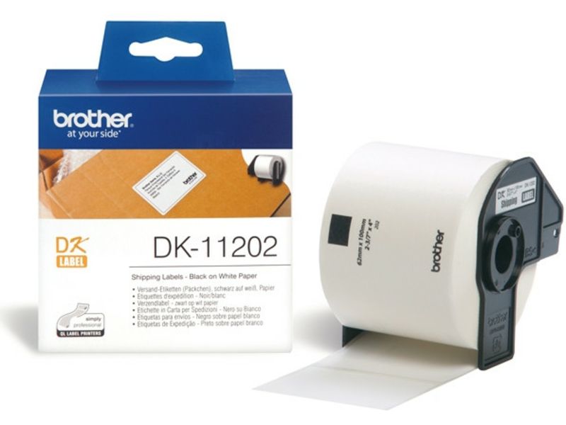 Brother DK-11202 - (62 mm x 100 mm) - Schwarz auf weiß - Etikett