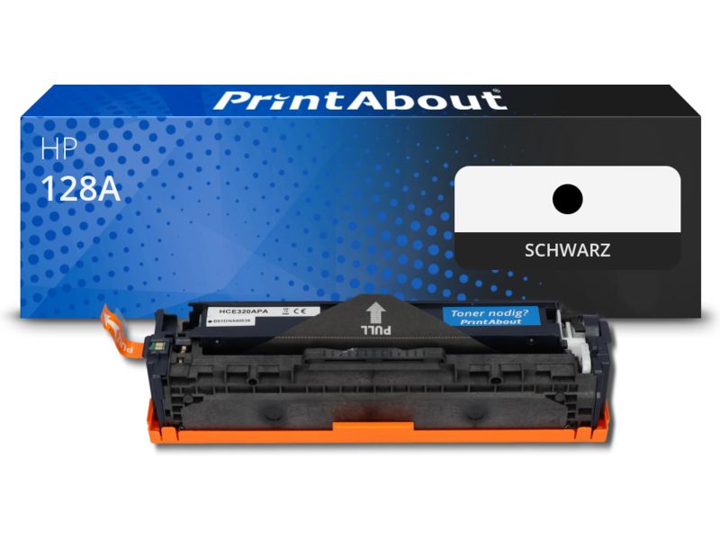 PrintAbout Toner 128A (CE320A) Schwarz für HP
