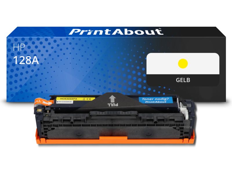 PrintAbout Toner 128A (CE322A) Gelb für HP