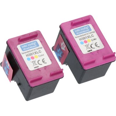 Druckerpatrone kompatibel mit HP 301XL (D8J46AE) 3 Farben Multipack 2 Stück mit hoher Kapazität