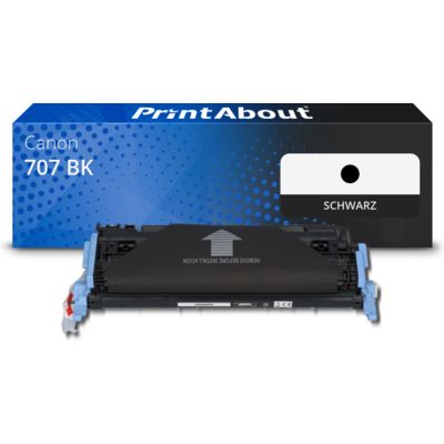 Toner kompatibel mit Canon 707 BK - Schwarz
