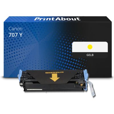 Toner kompatibel mit Canon 707 Y - Gelb