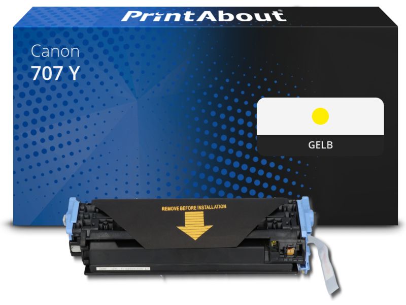 PrintAbout Toner 707 Y Gelb für Canon