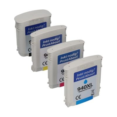 Druckerpatrone kompatibel mit HP 940XL (C4906AE) - 4-farbig - Hohe Kapazität - Multipack