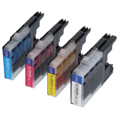 Druckerpatrone kompatibel mit Brother LC-1280XLVALBP - 4-farbig - Hohe Kapazität - Multipack