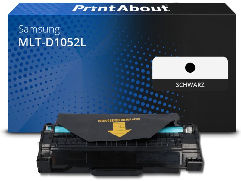PrintAbout Toner MLT-D1052L (SU758A) Schwarz Hohe Kapazität für Samsung
