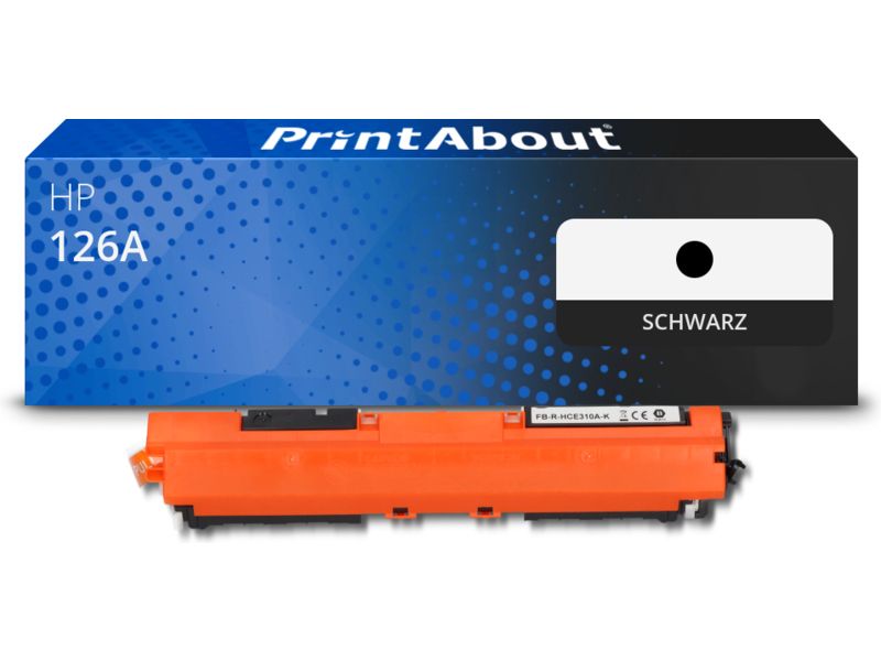 PrintAbout Toner kompatibel mit HP 126A (CE310A) - Schwarz Image