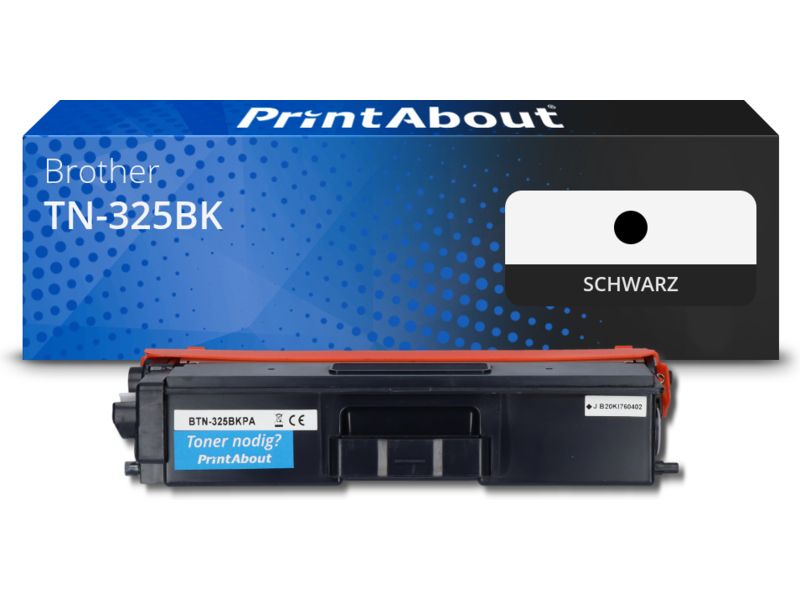 PrintAbout Toner TN-325BK Schwarz Hohe Kapazität für Brother