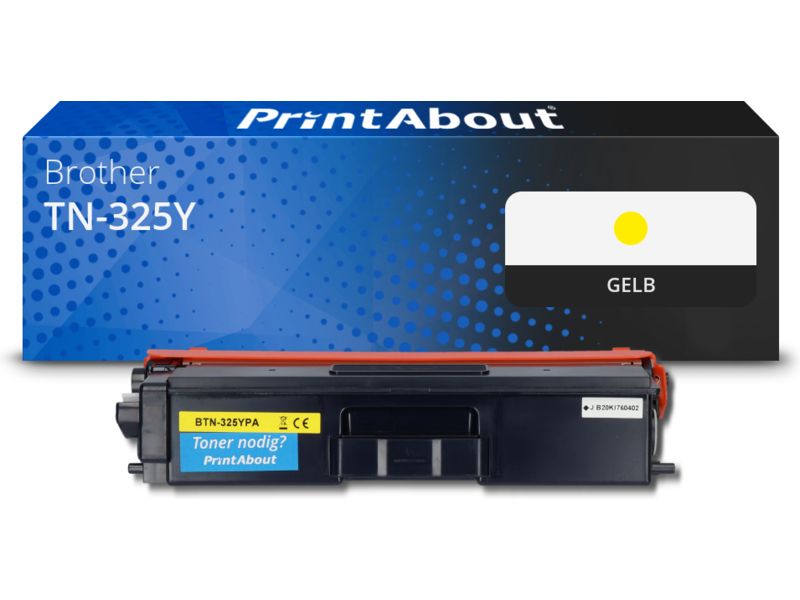 PrintAbout Toner TN-325Y Gelb Hohe Kapazität für Brother