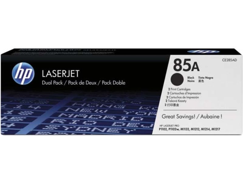 HP 85A (CE285AD) Toner - 2x Schwarz - Multipack