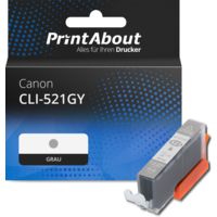 Druckerpatrone kompatibel mit Canon CLI-521GY - Grau