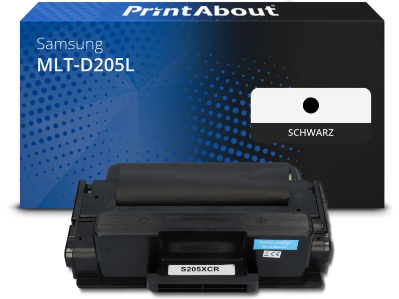 PrintAbout Toner MLT-D205L (SU963A) Schwarz Hohe Kapazität für Samsung