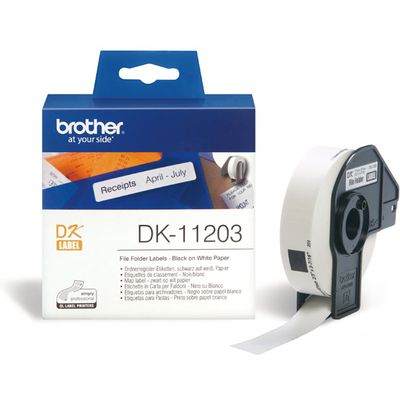 Brother DK-11203 - (17 mm x 87 mm) - Schwarz auf weiß - Etikett