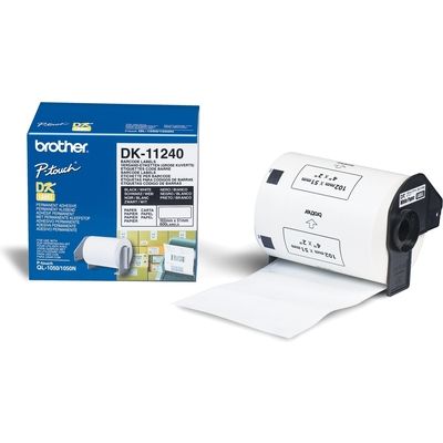 Brother DK-11240 - (51 mm x 102 mm) - Schwarz auf weiß - Etikett
