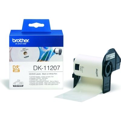 Brother DK-11207 - (58 mm x 58 mm) - Schwarz auf weiß - Etikett