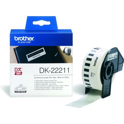 Brother DK-22211 - (29 mm) - Schwarz auf weiß - Etikett