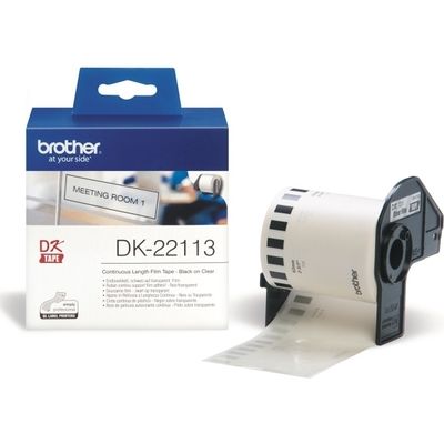 Brother DK-22113 - (62 mm) - Schwarz auf transparent - Etikett