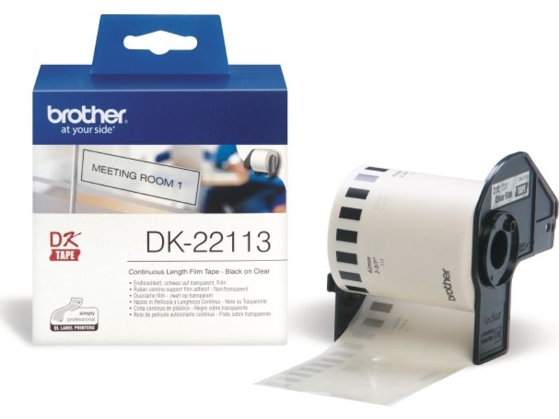 Brother DK-22113 - (62 mm) - Schwarz auf transparent - Etikett