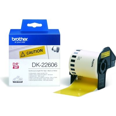 Brother DK-22606 - (62 mm) - Schwarz auf gelb - Etikett