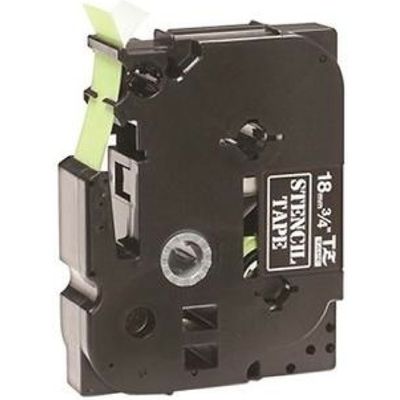 Brother STe-141 - (18 mm) - Schwarz auf transparent - Tape