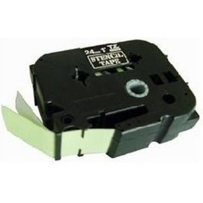 Brother STe-151 - (24 mm x 24 mm) - Schwarz auf transparent - Tape