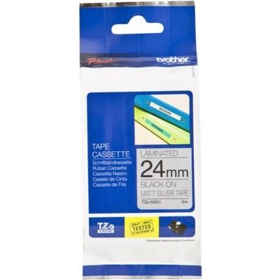Brother TZe-M951 - (24 mm x 24 mm) - Schwarz auf metallisch - Tape