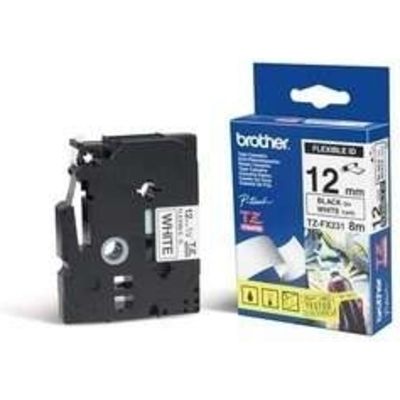 Brother TZe-FX231 - (12 mm) - Schwarz auf weiß - Tape