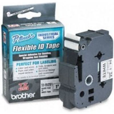 Brother TZe-FX251 - (24 mm x 24 mm) - Schwarz auf weiß - Tape
