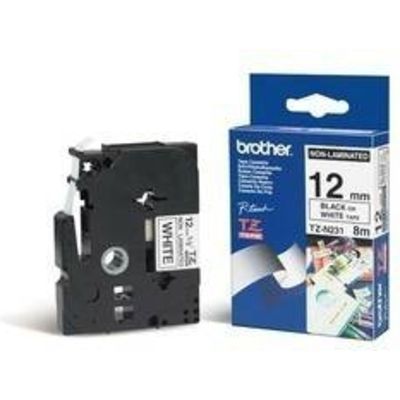 Brother TZe-N231 - (12 mm) - Schwarz auf weiß - Tape