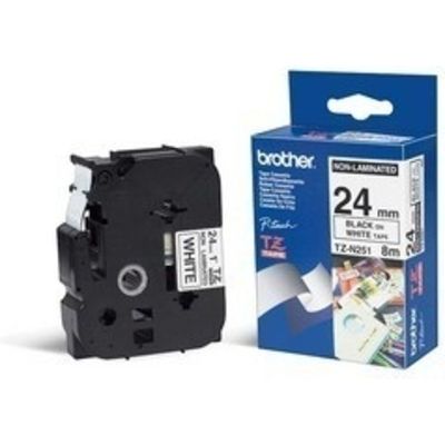 Brother TZe-N251 - (24 mm x 24 mm) - Schwarz auf weiß - Tape
