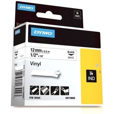 Dymo 18444 (S0718600) - (12 mm) - Schwarz auf weiß - Tape